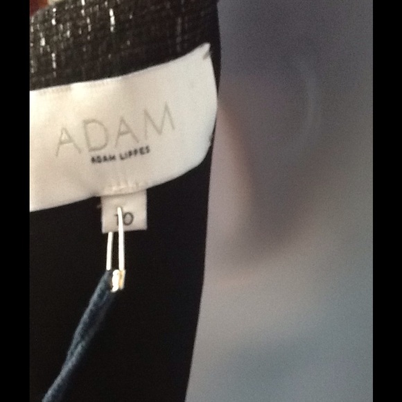 Adam Lippes NWT STRUCTURED DEEP V NECK black dress - Picture 6 of 6